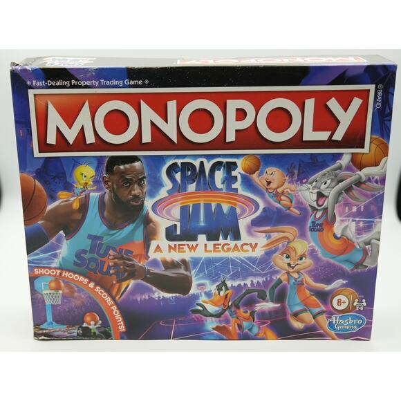 Monopoly Space Jam A New Legacy Board Game Hasbro New Sealed Box Minor Damage - Picture 1 of 4